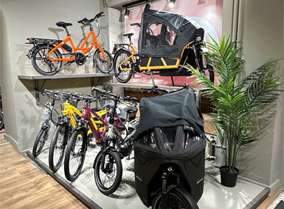 Intérieur magasin de vélos Genève Eaux-Vives
